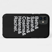 Coques Case-Mate iPhone Conception helvetica orpheline du noir | (Dos (Horizontal))