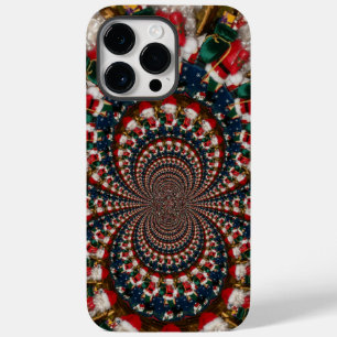 Coque Pour Pour iPhone 14 Pro Max Conception Kaleidoscope Père Noël spéciale