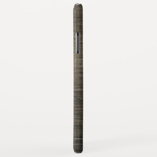 Coques Case-Mate iPhone Conception métallique argentée du monogramme des (Dos/Droite)