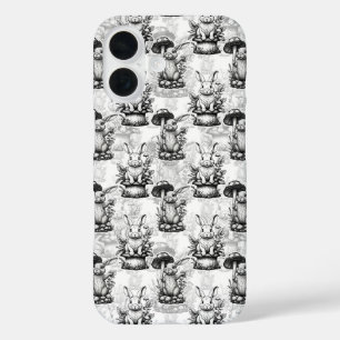 Coques iPhone 16 Conception minimaliste du Motif de champignons