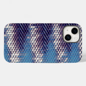 Coques Case-Mate iPhone Conception moderne abstraite de motif numérique 12 (Verso (horizontal))