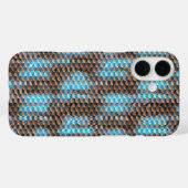 Coques Case-Mate iPhone Conception moderne abstraite de motif numérique 12 (Verso (horizontal))