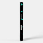 Coques Case-Mate iPhone Conception motif sur noir (Verso / Droite)