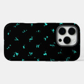 Coques Case-Mate iPhone Conception motif sur noir (Verso (horizontal))