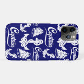 Coques Case-Mate iPhone Conception nautique d'ancre de voilier capitaine (Dos (Horizontal))