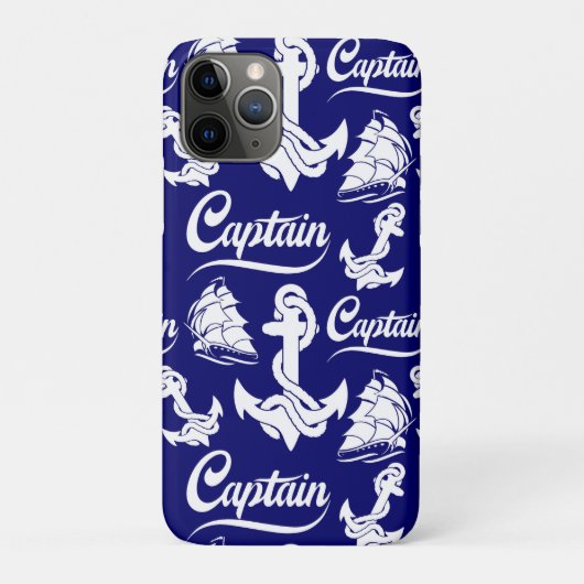 Coques Case-Mate iPhone Conception nautique d'ancre de voilier capitaine (Dos)