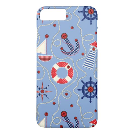 Coques Case-Mate iPhone Conception nautique de patchwork (Dos)