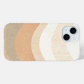 Coques Case-Mate iPhone Conception Neutre Terreuse Rétro Mod Waves (Verso (horizontal))