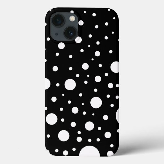 Coques Case-Mate iPhone Conception Noir et Blanc Cercles Points (Verso)