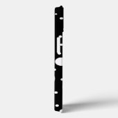 Coques Case-Mate iPhone Conception Noir et Blanc Cercles Points (Verso / Droite)