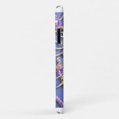Coques Case-Mate iPhone Conception Ornementale Violette et Or (Dos/Droite)