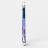Coques Case-Mate iPhone Conception Ornementale Violette et Or (Dos/Gauche)