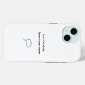 Coques Case-Mate iPhone Conception personnalisable Ne pas surpenser (Verso (horizontal))