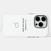 Coques Case-Mate iPhone Conception personnalisable Ne pas surpenser (Verso (horizontal))