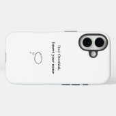 Coques Case-Mate iPhone Conception personnalisable Ne pas surpenser (Verso (horizontal))