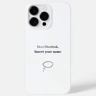 Coque Pour Pour iPhone 14 Pro Max Conception personnalisable Ne pas surpenser