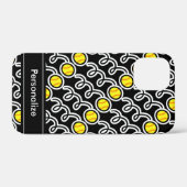 Coques Case-Mate iPhone Conception personnalisée de softball jaune pour co (Verso (horizontal))