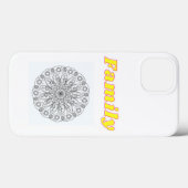 Coques Case-Mate iPhone Conception Personnalisée Du Texte Et Des Fleurs  (Verso (horizontal))