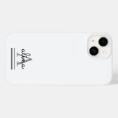 Coques Case-Mate iPhone Conception personnalisée simple Monogramme (Verso (horizontal))
