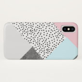 Coques Case-Mate iPhone Conception pointillée par marbre en pastel de (Dos (Horizontal))