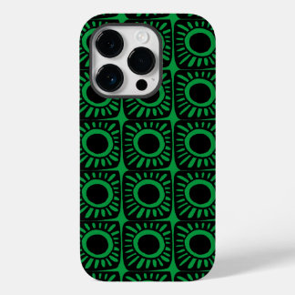 Coque Pour iPhone 14 Pro Conception pop en vert