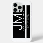 Coques Case-Mate iPhone Conception professionnelle moderne et minimale | N (Verso)