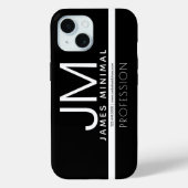 Coques Case-Mate iPhone Conception professionnelle moderne et minimale | N (Verso)
