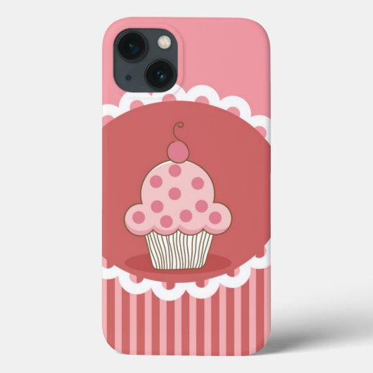 Coques Case-Mate iPhone Conception rose de petit gâteau (Verso)