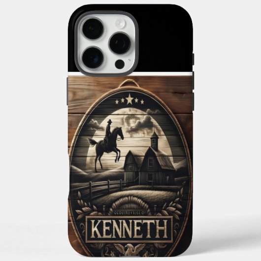 Coques Case-Mate iPhone Conception Rustique De Ferme Avec Rider (Verso)