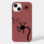 Coques Case-Mate iPhone Conception simple de neurone noir (Verso)