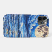 Coques Case-Mate iPhone Conception spatiale lunaire esthétique, Lune de la (Dos (Horizontal))