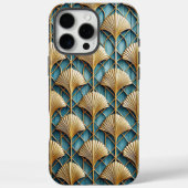 Coques Case-Mate iPhone Conception stylisée d'éventail Art Déco 3D (Verso)