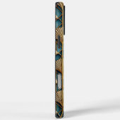 Coques Case-Mate iPhone Conception stylisée d'éventail Art Déco 3D (Verso / Droite)