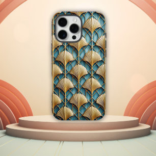 Coques iPhone 16 Pro Max Conception stylisée d'éventail Art Déco 3D
