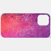 Coques Case-Mate iPhone Conception texturée abstraite en rose et violet (Verso / Droite)