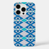 Coques Case-Mate iPhone Conception tribale Abstraite, Blues, Coque-Mate (Verso)