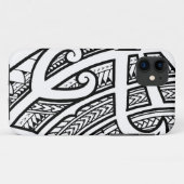 Coques Case-Mate iPhone Conception tribale audacieuse d'île de tatouage (Dos (Horizontal))