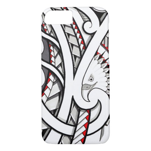 Coques Case-Mate iPhone Conception tribale de tatouage d'aigle chauve en (Dos)