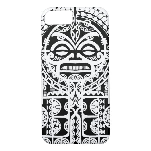 Coques Case-Mate iPhone Conception tribale polynésienne de tatouage avec (Dos)