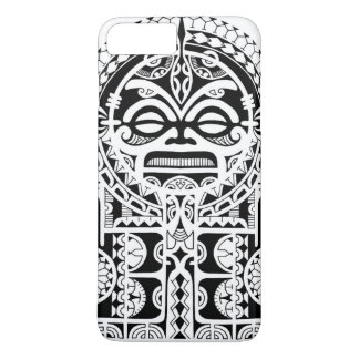Coque iPhone 7 Plus Conception tribale polynésienne de tatouage avec