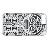 Coques Case-Mate iPhone Conception tribale polynésienne de tatouage avec (Dos (Horizontal))