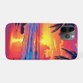Coques Case-Mate iPhone Conception Tropical Sunset Paradise (Dos (Horizontal))