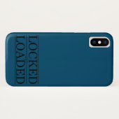 Coques Case-Mate iPhone Conception verrouillée et chargée de chasteté (Dos (Horizontal))