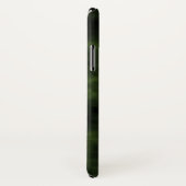 Coques Case-Mate iPhone Conception verte et noire de rayure (Dos/Droite)