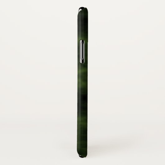 Coques Case-Mate iPhone Conception verte et noire de rayure (Dos/Droite)