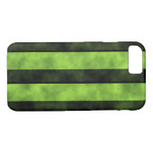 Coques Case-Mate iPhone Conception verte et noire de rayure (Dos (Horizontal))