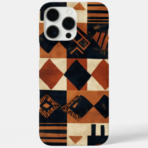Coques iPhone 16 Pro Max Conception verticale avec éléments africains
