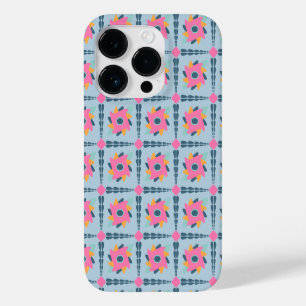 Coque Pour iPhone 14 Pro Conception vibrante de carrelage géométrique
