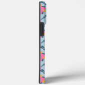 Coques Case-Mate iPhone Conception vibrante de carrelage géométrique (Verso / Droite)