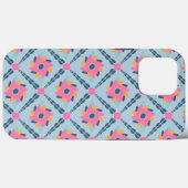 Coques Case-Mate iPhone Conception vibrante de carrelage géométrique (Verso (horizontal))